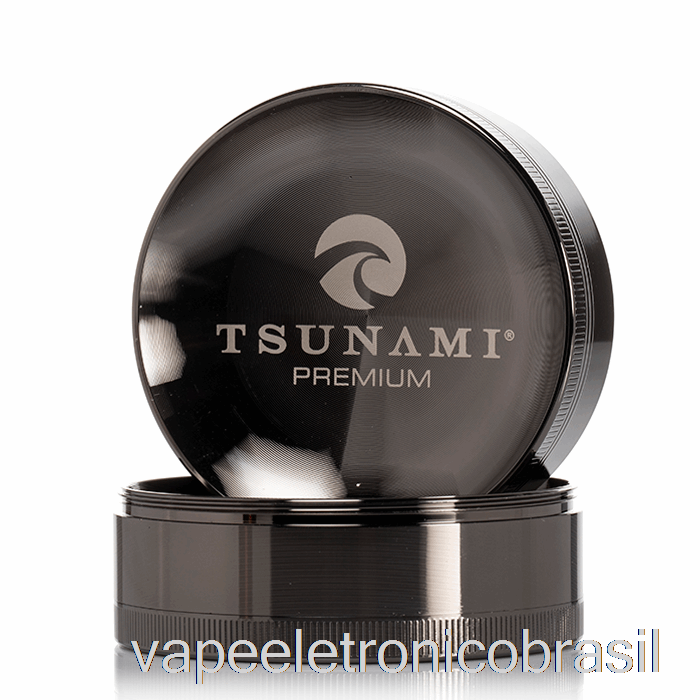 Vape Eletronico Tsunami 2,95 Polegadas Moedor De Topo Afundado De 4 Peças Em Metal (75 Mm)